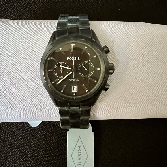 NWT - Fossil Men's Watch - Del Rey Collection - Silver and Brown - Picture 6 of 6